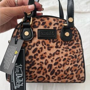 Von Dutch Leopard Print Women's Bag